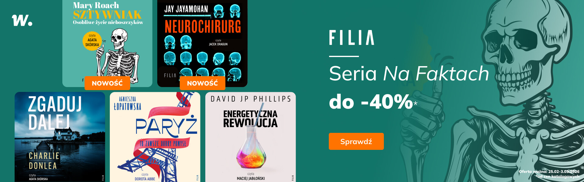 Grafika prowadzi do promocji: Filia. Literatura faktu do -40%