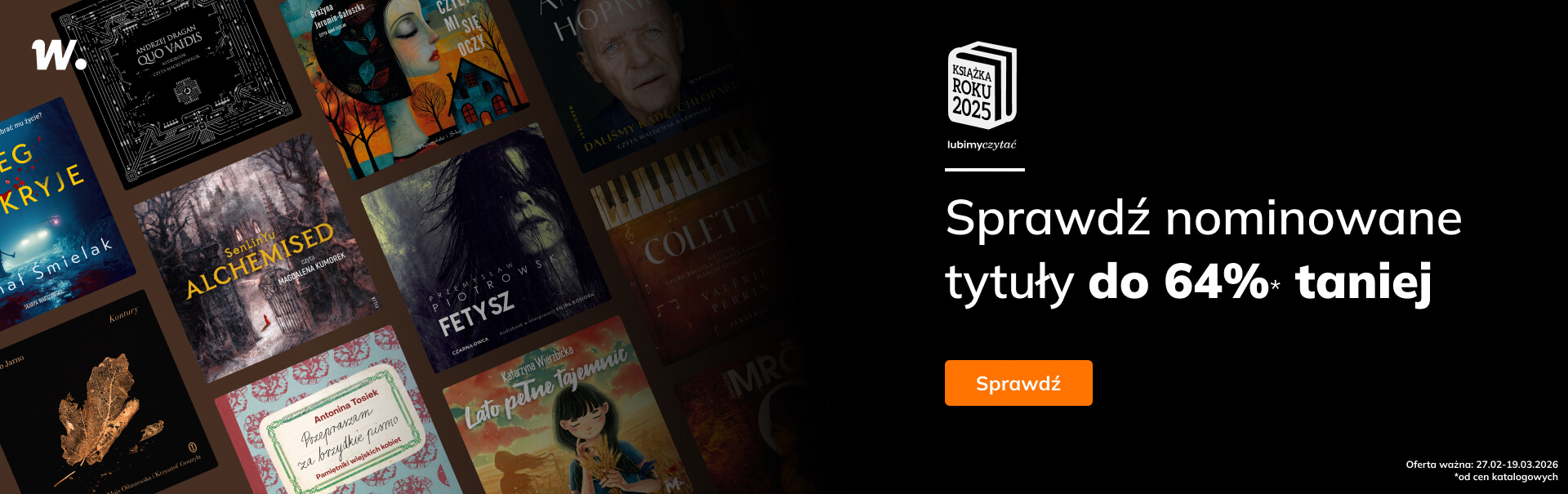 Grafika prowadzi do promocji: Audiobooki nominowane w Plebiscycie Książka Roku 2025 Lubimy Czytać