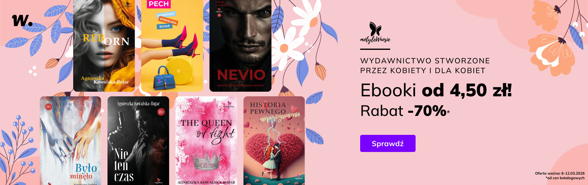 Grafika prowadzi do promocji: Wydawnictwo Motylewnosie: ebooki od 4,50 zł