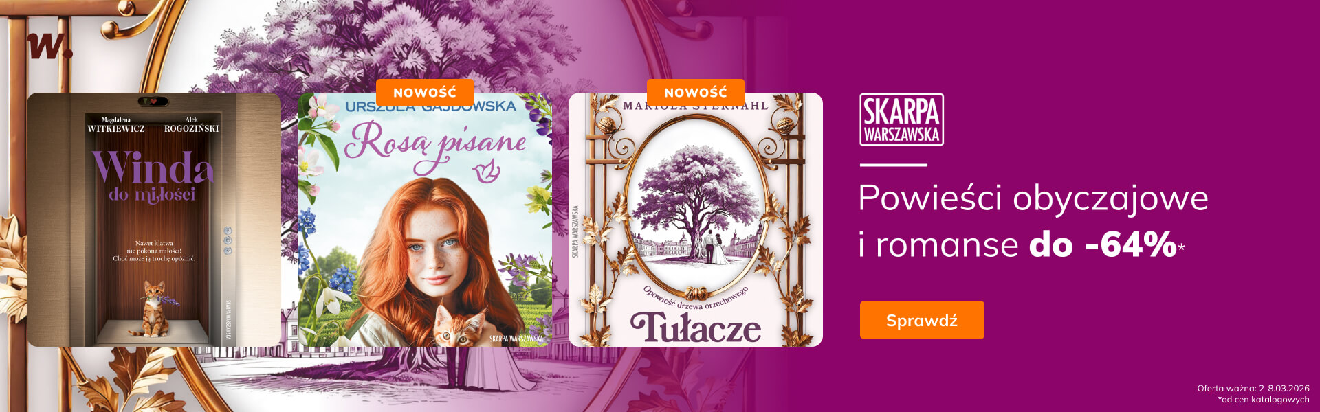 Grafika prowadzi do promocji: Skarpa Warszawska. Audiobooki obyczajowe do -64%