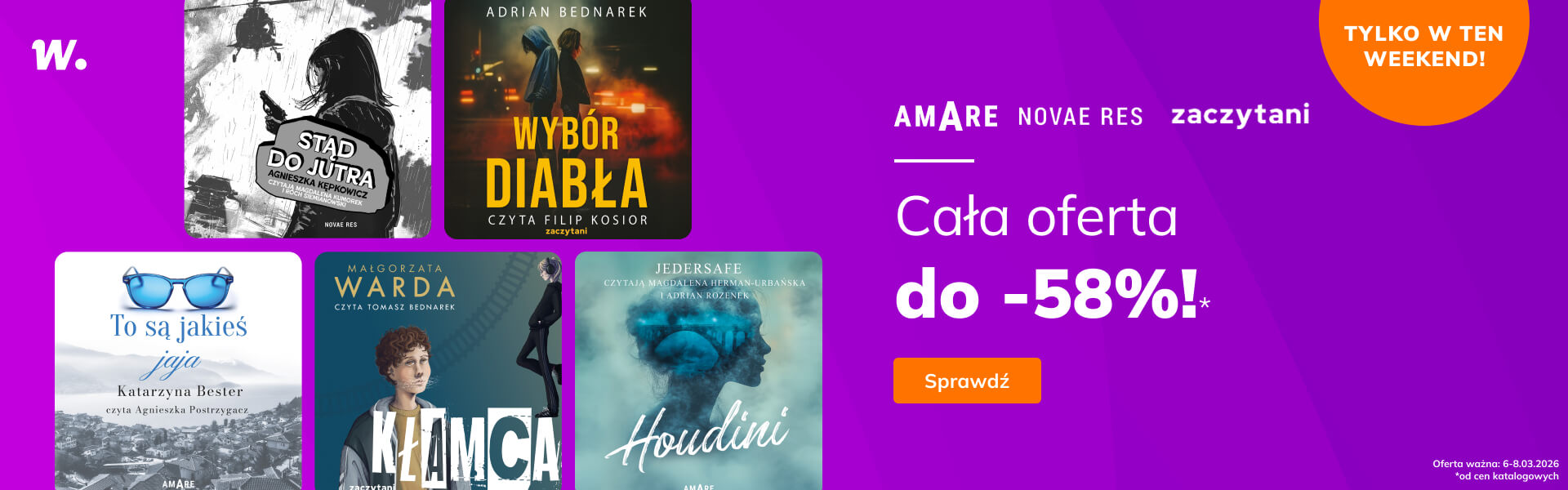 Grafika prowadzi do promocji: Grupa Zaczytani. Cała oferta do -58%*!