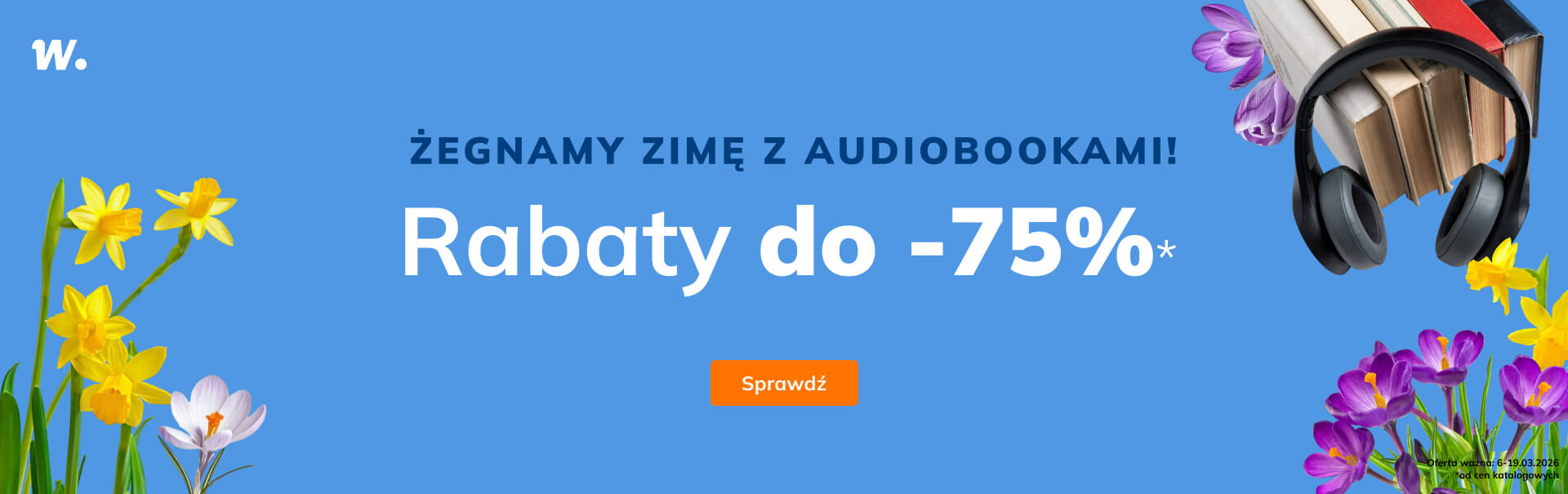 Grafika prowadzi do promocji: Żegnamy zimę! Audiobooki do -75%!