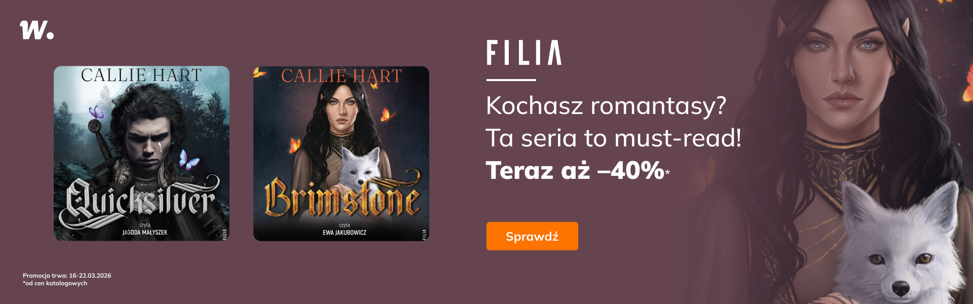 Grafika prowadzi do promocji: Filia. Quicksilver i Brimstone