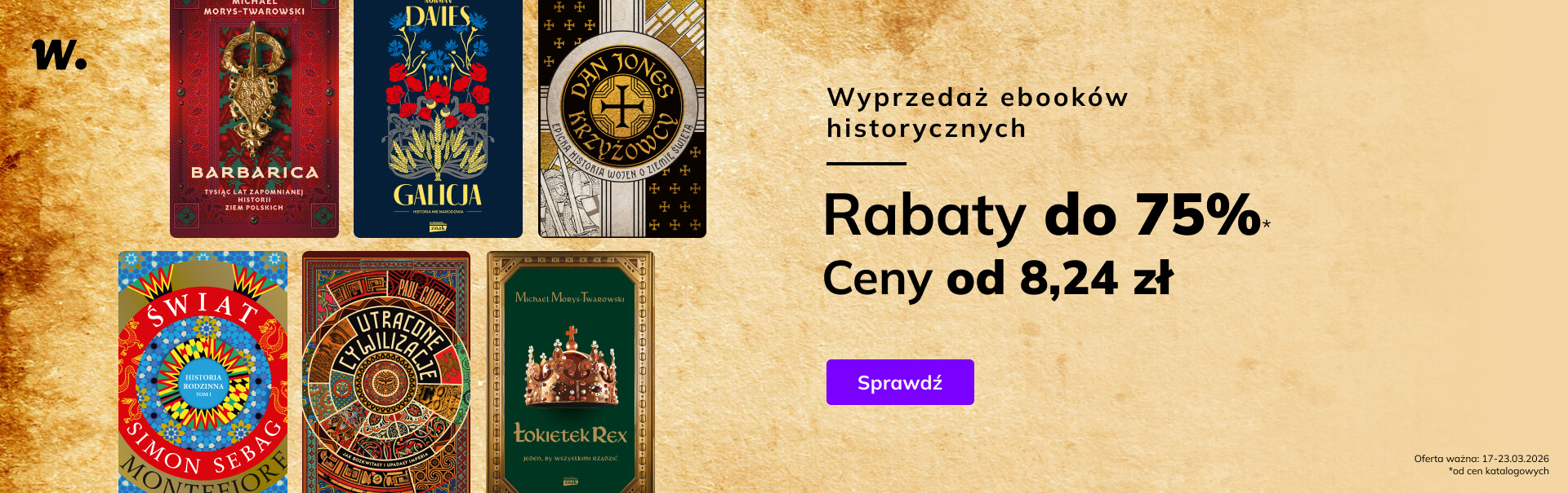 Grafika prowadzi do promocji: Wyprzedaż ebooków historycznych od Znaku