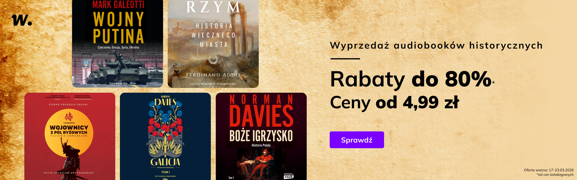 Grafika prowadzi do promocji: Znak. Historia do -80%!