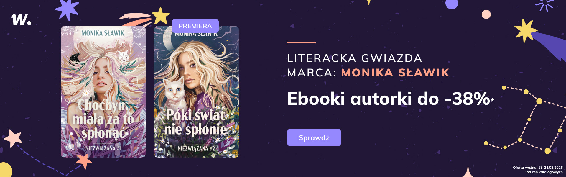 Grafika prowadzi do promocji: Literacka gwiazda marca: Monika Sławik