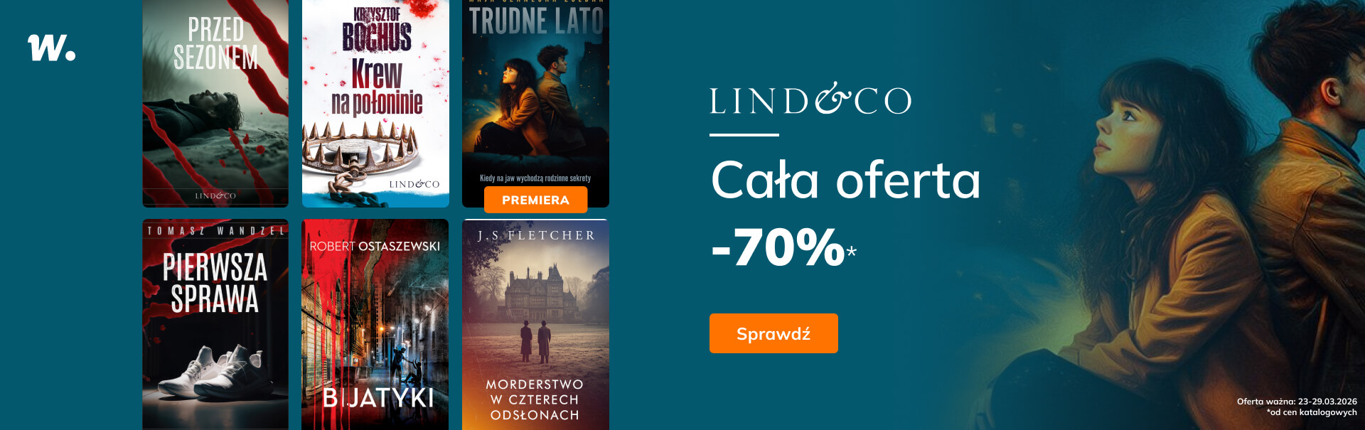 Grafika prowadzi do promocji: Lind&Co: cała oferta -70%