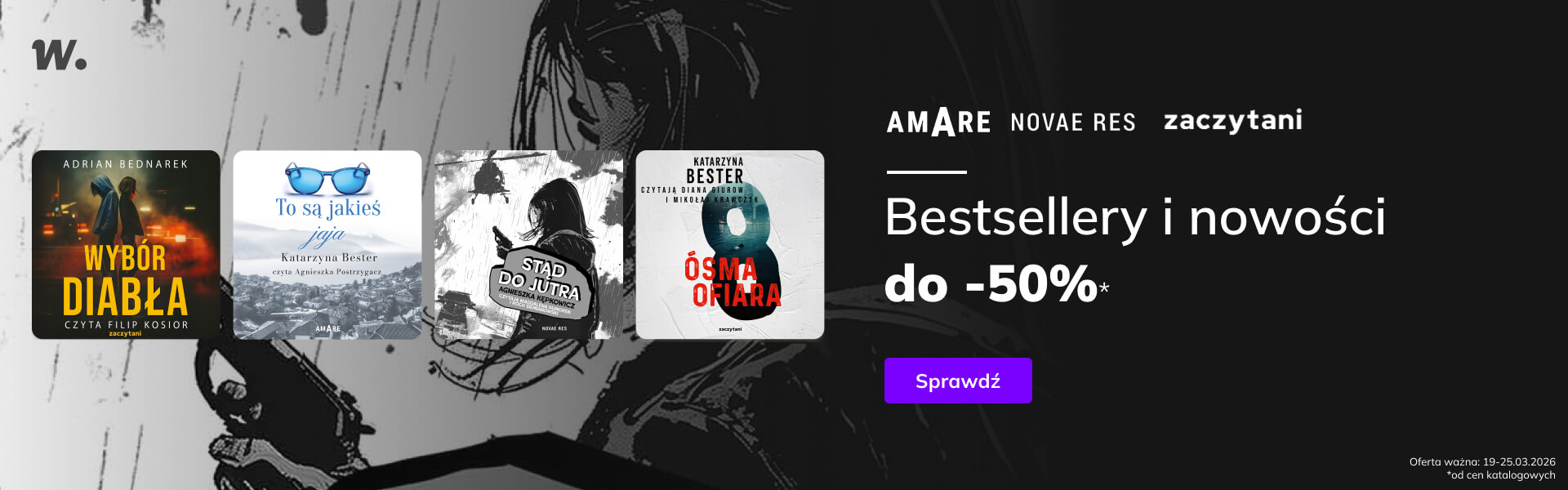 Grafika prowadzi do promocji: Grupa Zaczytani. Bestsellery i nowości do -50%*