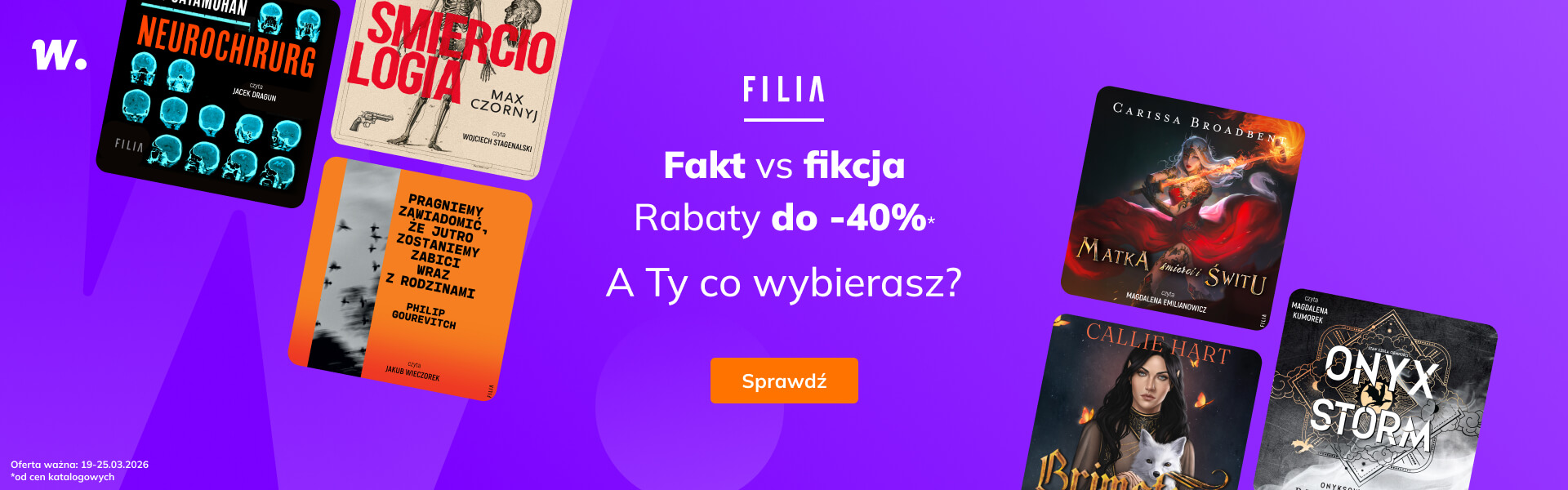 Grafika prowadzi do promocji: Filia. Fakt vs fikcja do -40%