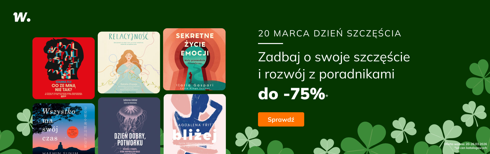 Grafika prowadzi do promocji: Znak. Poradniki do -75%