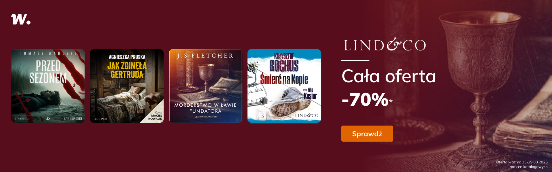 Grafika prowadzi do promocji: Lind&Co. Cała oferta -70%!