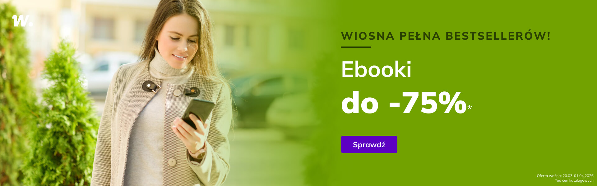 Grafika prowadzi do promocji: Wiosna pełna bestsellerów! Ebooki do -75%