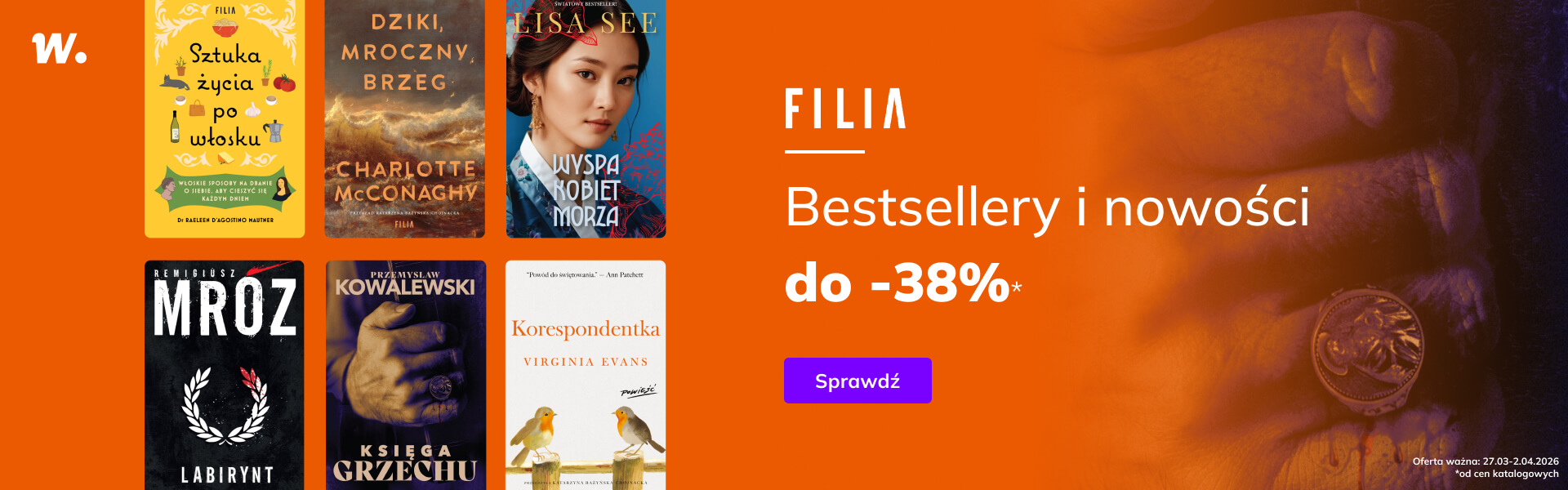 Grafika prowadzi do promocji: Wydawnictwo Filia: nowości i bestsellery
