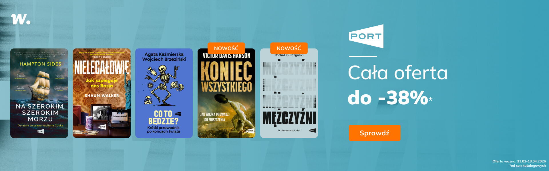 Grafika prowadzi do promocji: Wydawnictwo Port - cała oferta do -38%