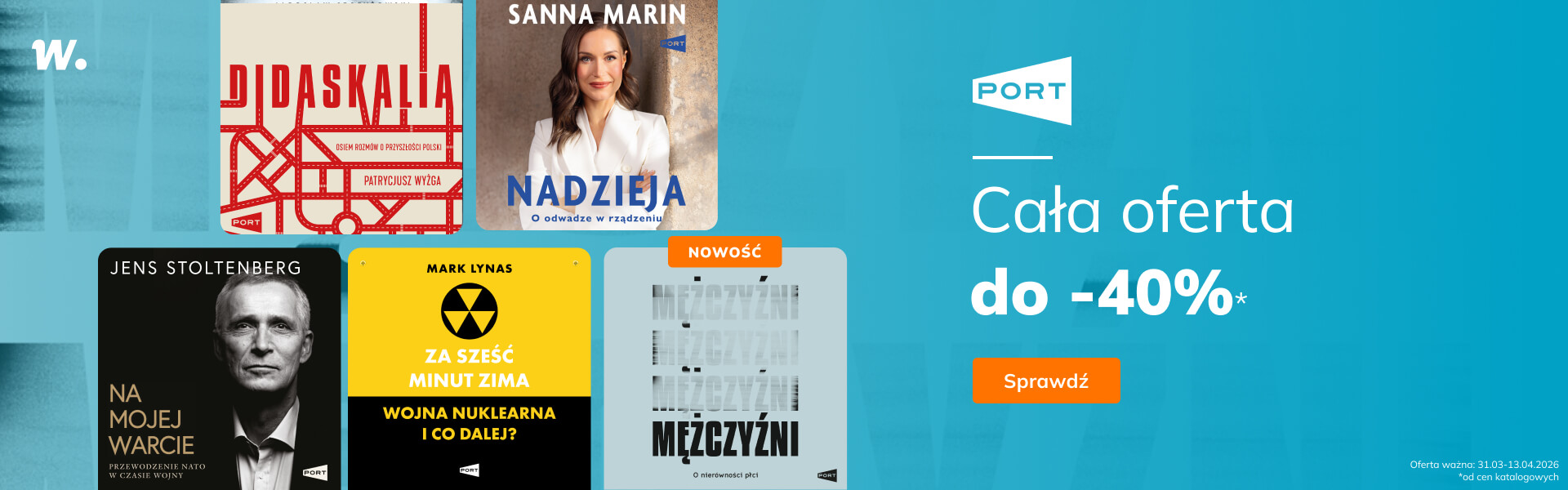 Grafika prowadzi do promocji: PORT. Cała oferta do -40%