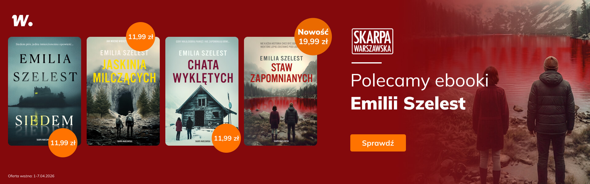 Grafika prowadzi do promocji: Ebooki Emilii Szelest od 11,99 zł