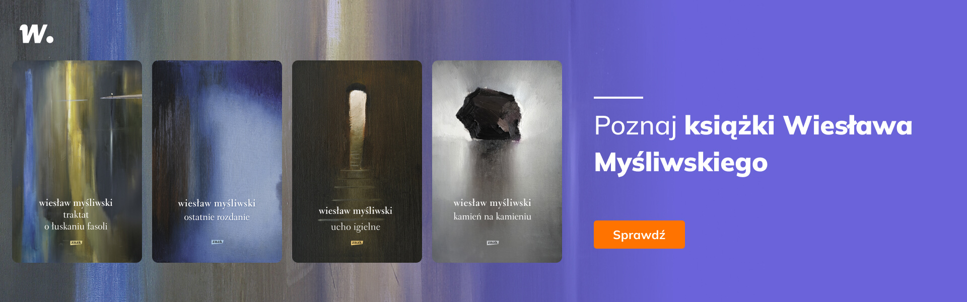 Grafika prowadzi do promocji: Poznaj książki Wiesława Myśliwskiego