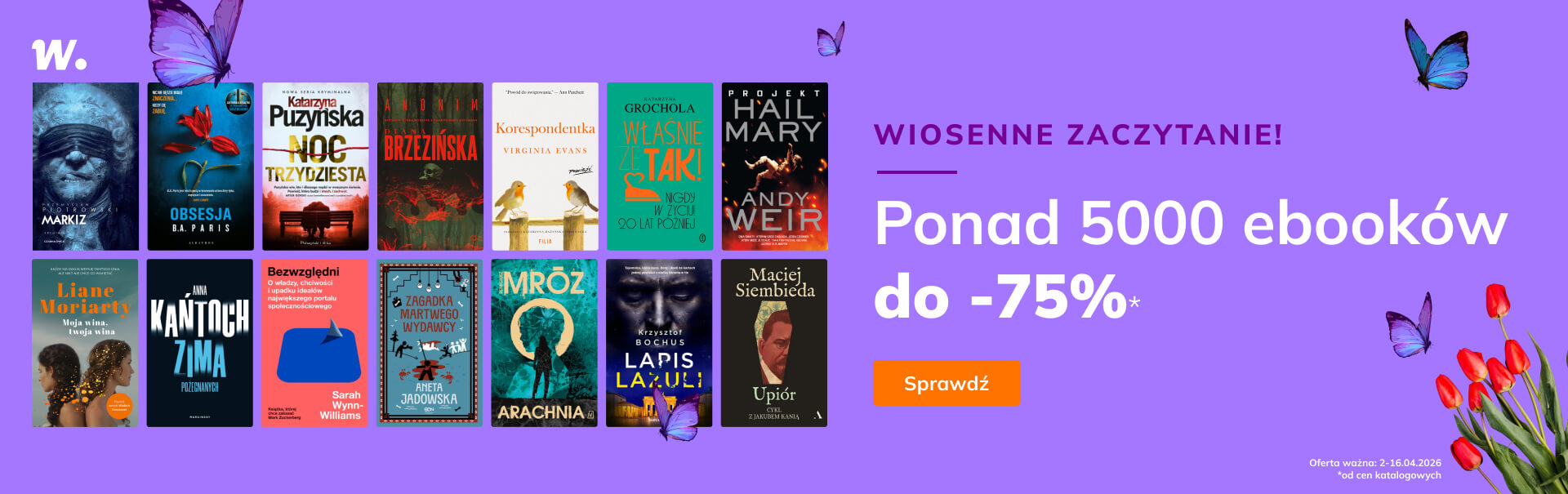 Grafika prowadzi do promocji: Wiosenne zaczytanie! Ponad 5000 ebooków do -75%