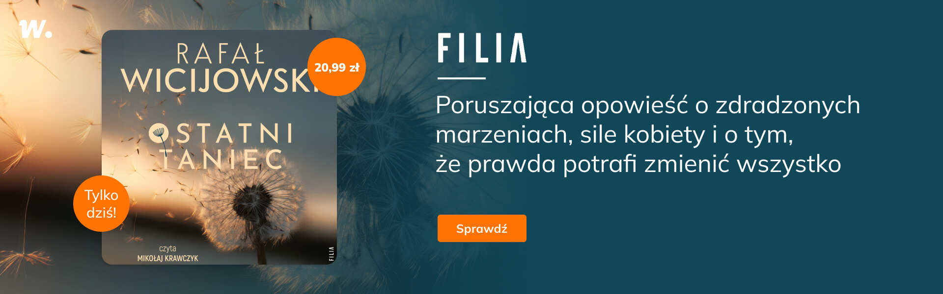 Grafika prowadzi do promocji: "Ostatni taniec" - super cena!