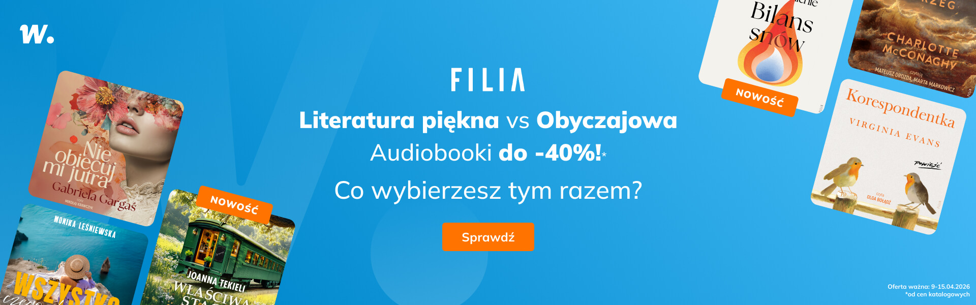 Grafika prowadzi do promocji: Filia. Literatura piękna i obyczajowa do -40%