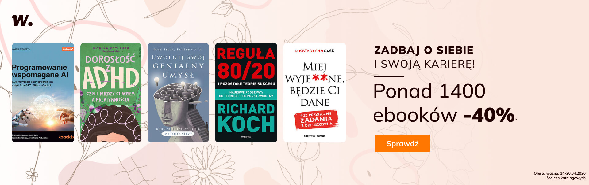 Grafika prowadzi do promocji: Poradniki -40%