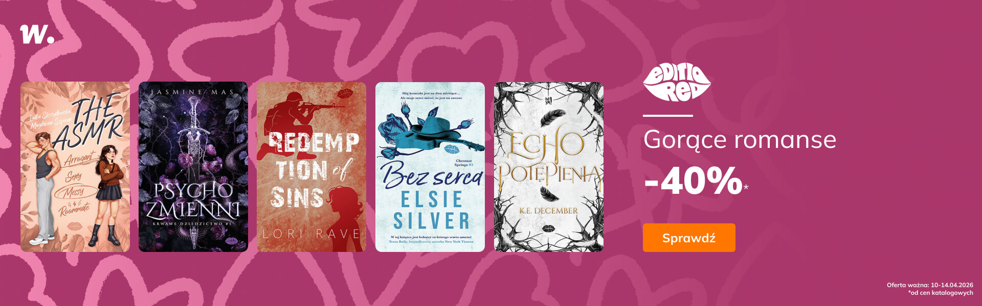 Grafika prowadzi do promocji: Editio Red -40%