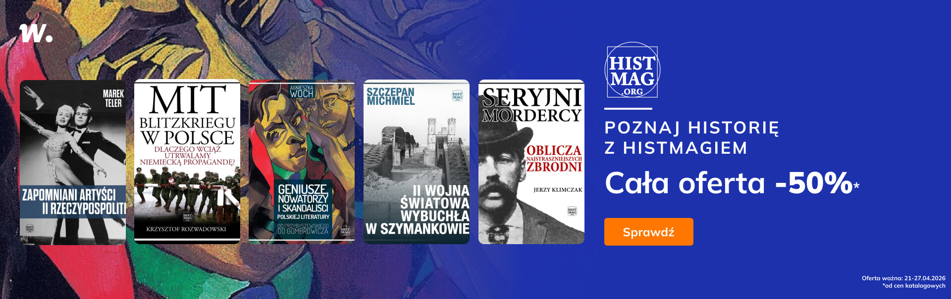Grafika prowadzi do promocji: Wydawnictwo Histmag: cała oferta -50%