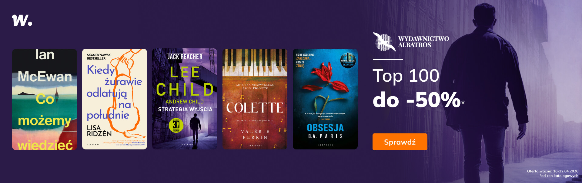 Grafika prowadzi do promocji: Wydawnictwo Albatros: TOP 100 do -50%