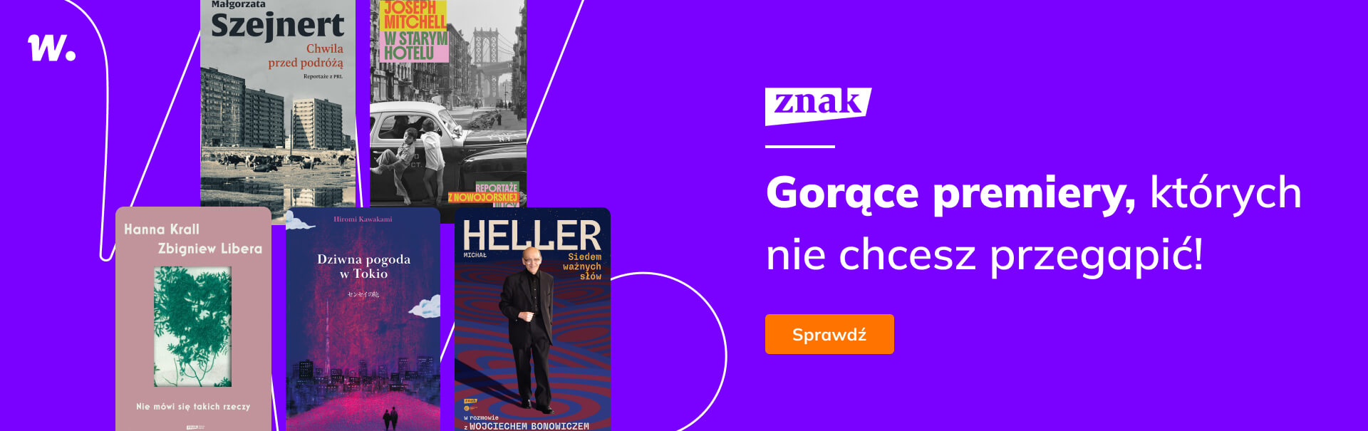 Grafika prowadzi do promocji: Premiery Wydawnictwa Znak