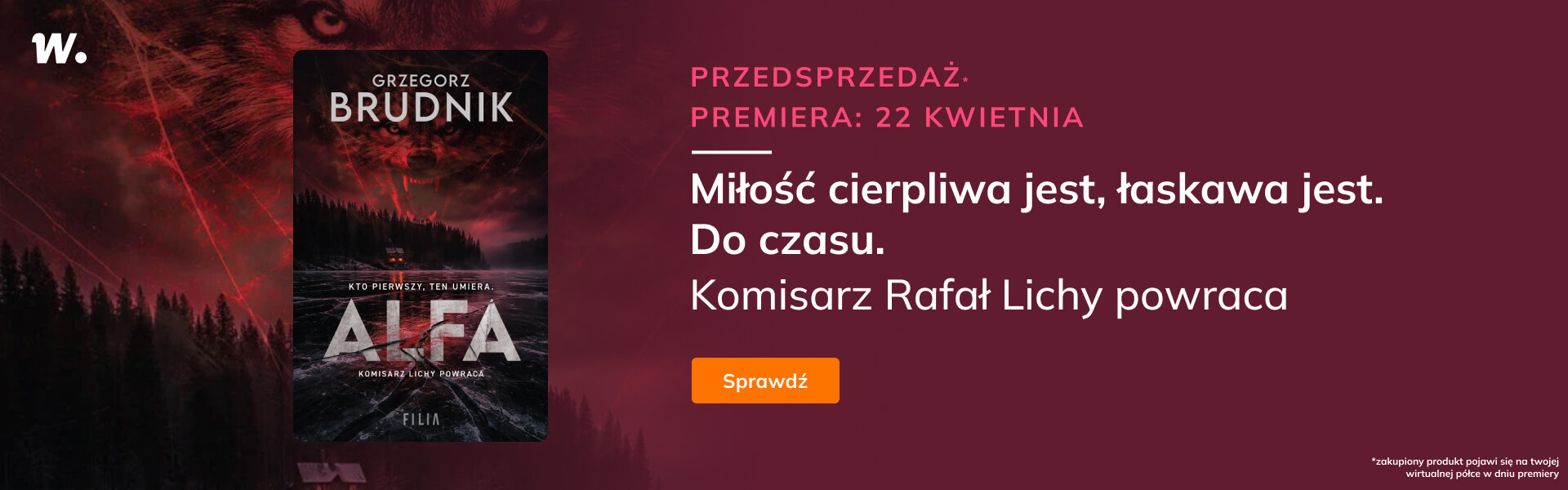 Grafika prowadzi do promocji: "Alfa" Grzegorza Brudnika - przedsprzedaż