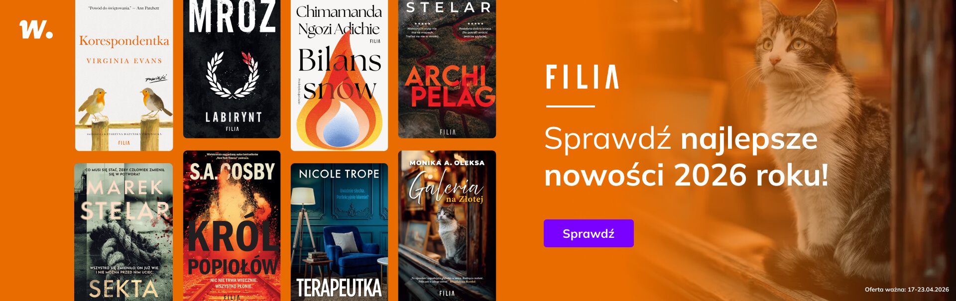 Grafika prowadzi do promocji: Wydawnictwo Filia: nowości 2026 roku