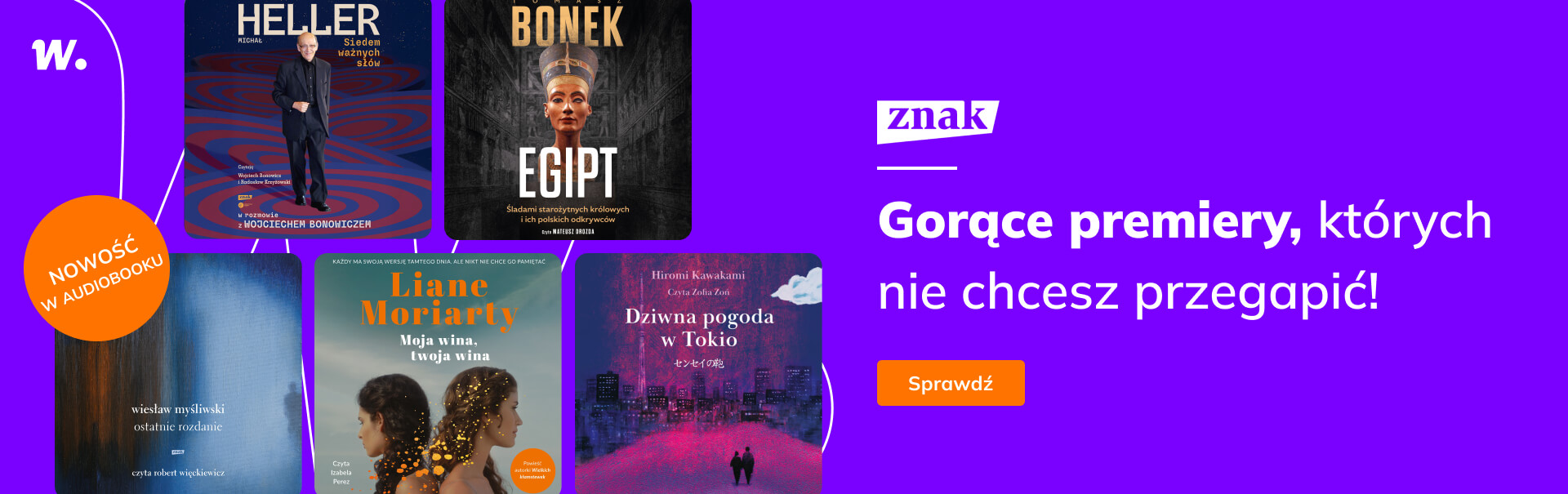 Grafika prowadzi do promocji: Gorące premiery Wydawnictwa Znak