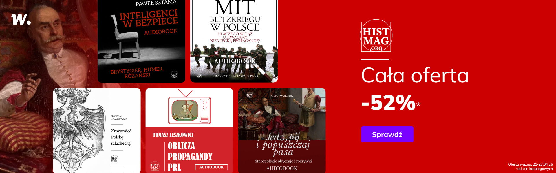 Grafika prowadzi do promocji: Histmag. Cała oferta -52%*