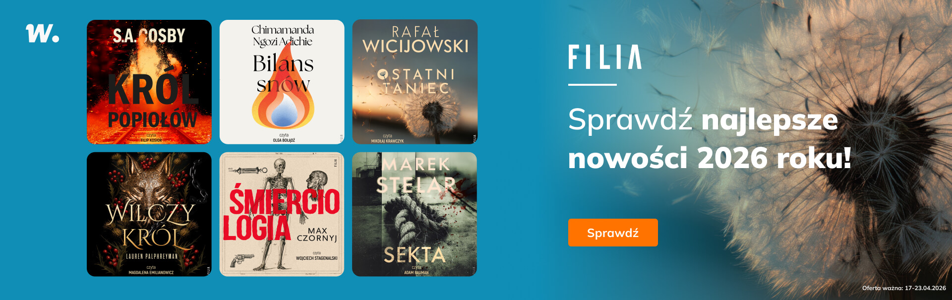 Grafika prowadzi do promocji: Filia. Nowości 2026 roku!