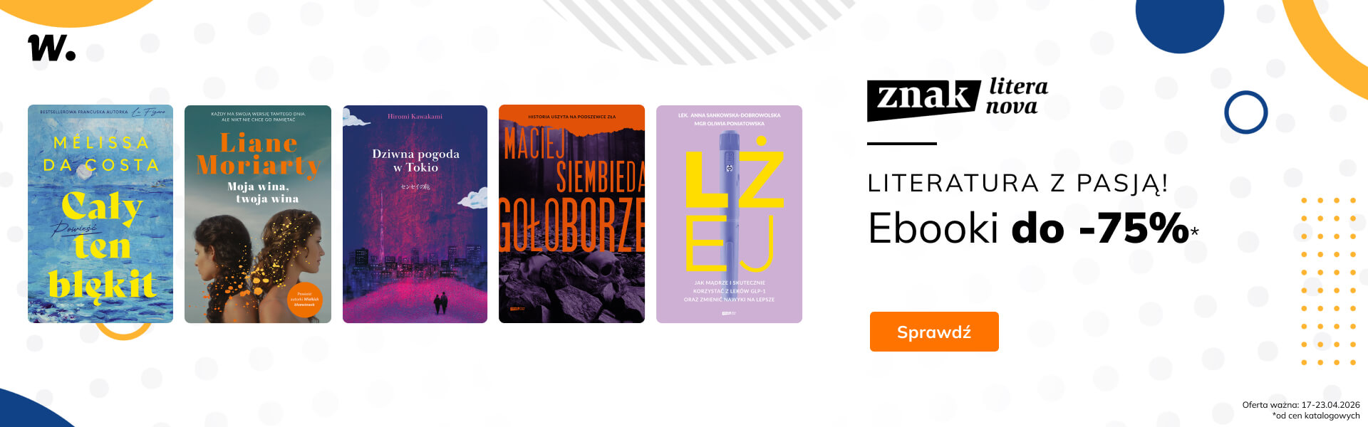 Grafika prowadzi do promocji: Znak Literanova - ebooki do -75%