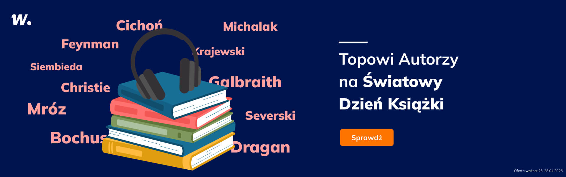 Grafika prowadzi do promocji: Topowi Autorzy na Światowy Dzień Książki