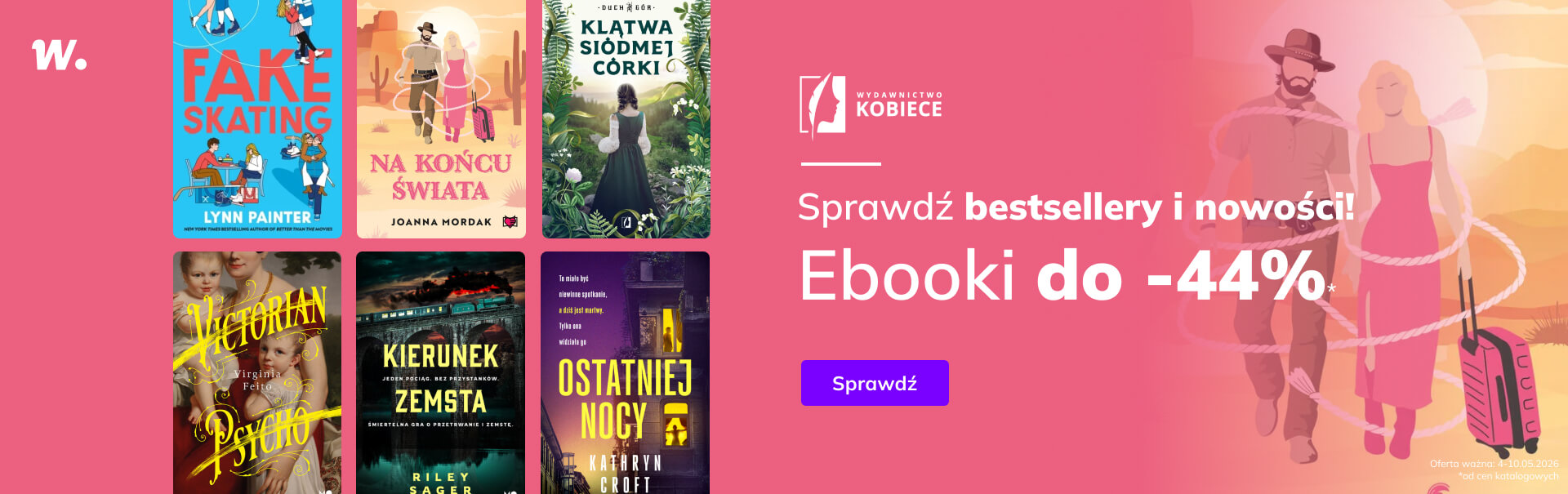 Grafika prowadzi do promocji: Wydawnictwo Kobiece: nowości i bestsellery do -44%