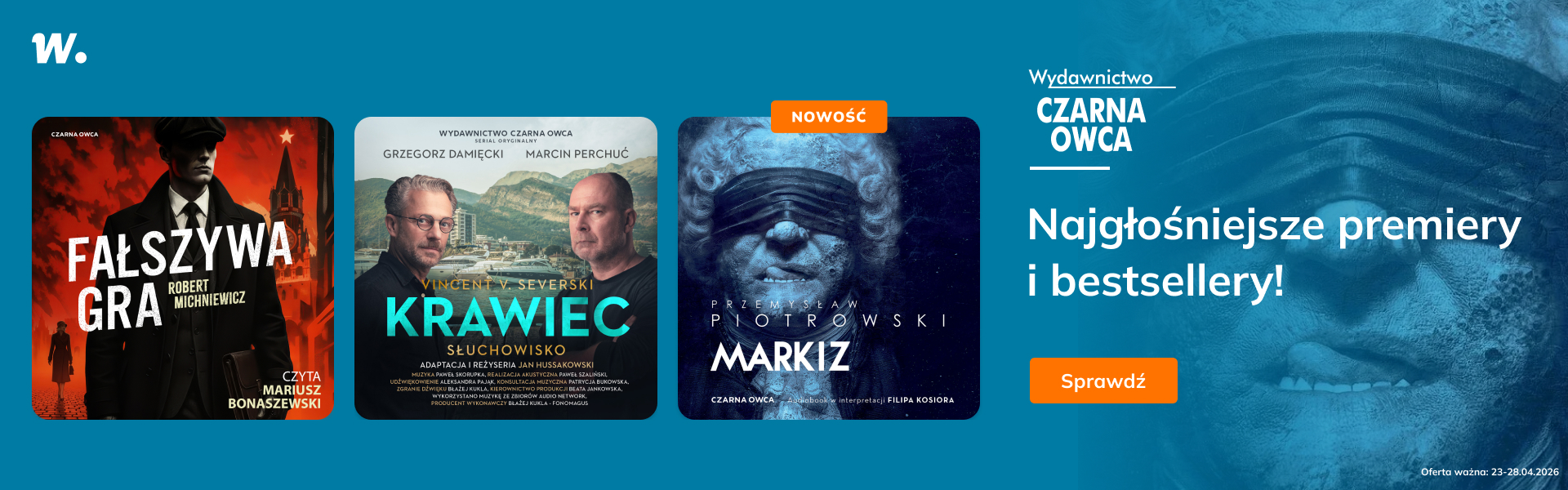 Grafika prowadzi do promocji: Czarna Owca. Nowości i bestsellery do -45%!