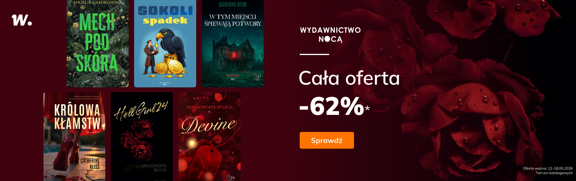 Grafika prowadzi do promocji: Wydawnictwo Nocą - cała oferta -62%