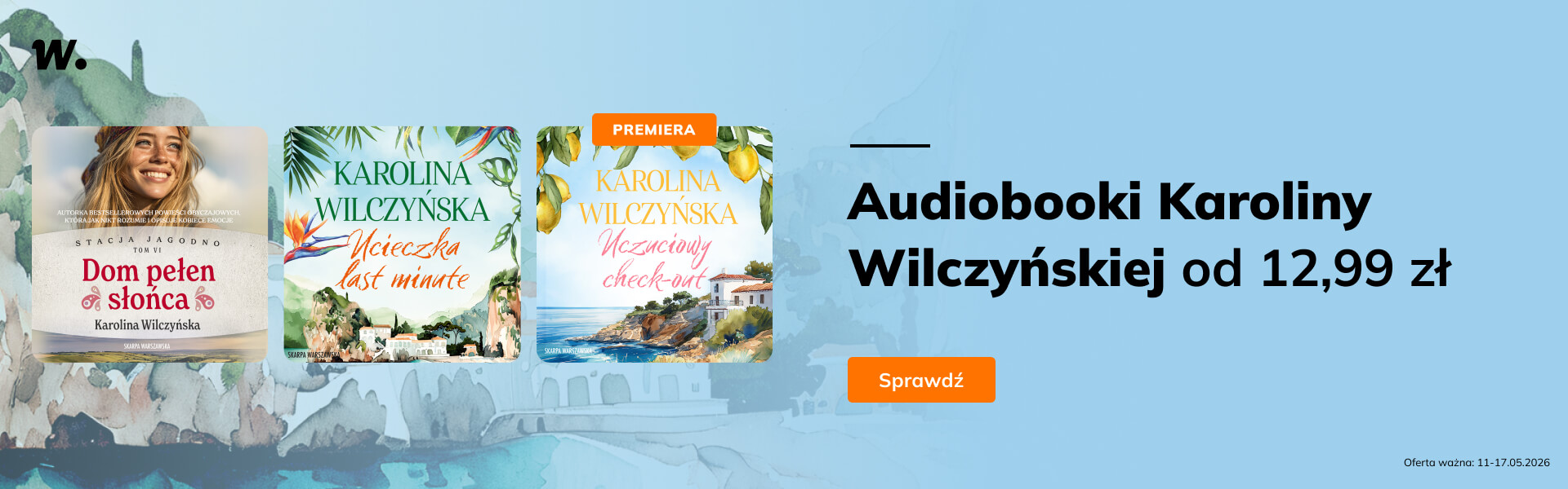 Grafika prowadzi do promocji: Audiobooki Karoliny Wilczyńskiej od 12,99 zł