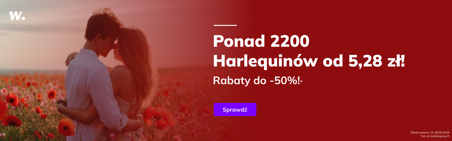 Grafika prowadzi do promocji: Harlequin: cała oferta do -60%. Ebooki od 5,28 zł!