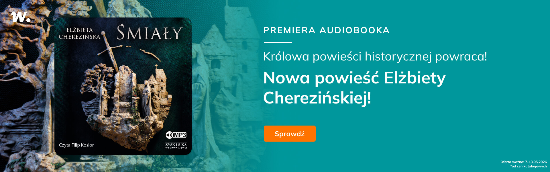 Grafika prowadzi do promocji: Premiera audiobooka "Śmiały"
