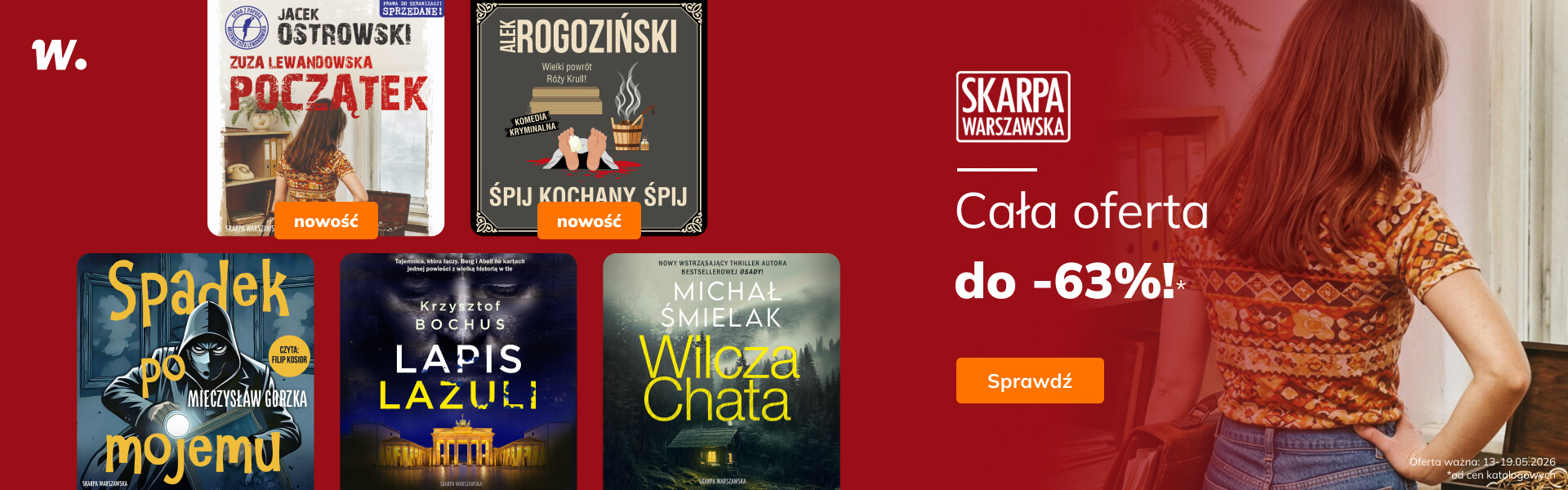 Grafika prowadzi do promocji: Skarpa Warszawska. Kryminały do -63%