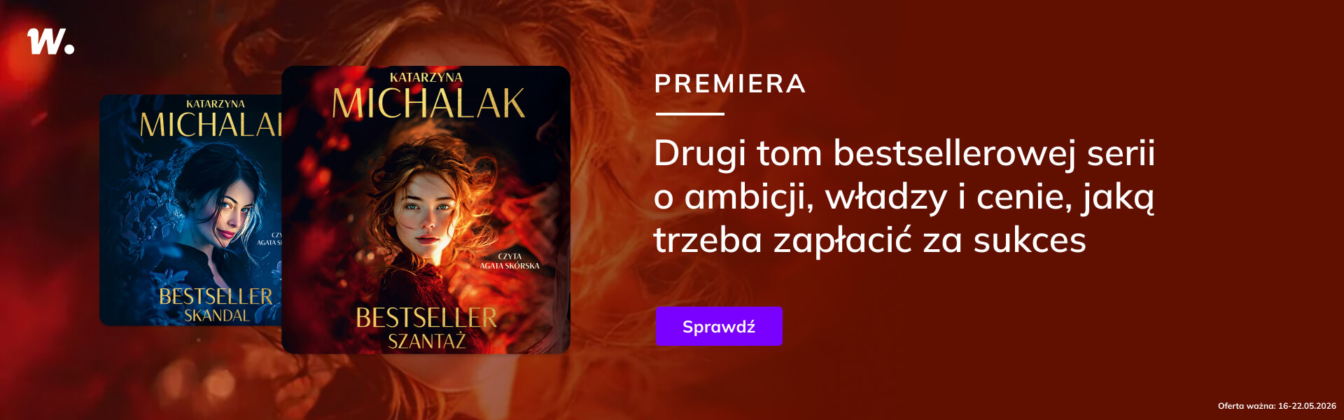 Grafika prowadzi do promocji: Premiera "Bestseller. Szantaż"
