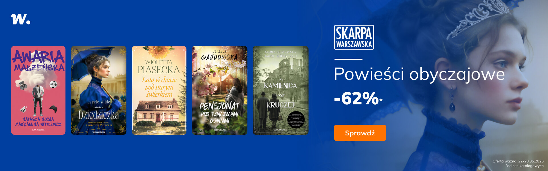 Grafika prowadzi do promocji: Powieści obyczajowe od Skarpy Warszawskiej