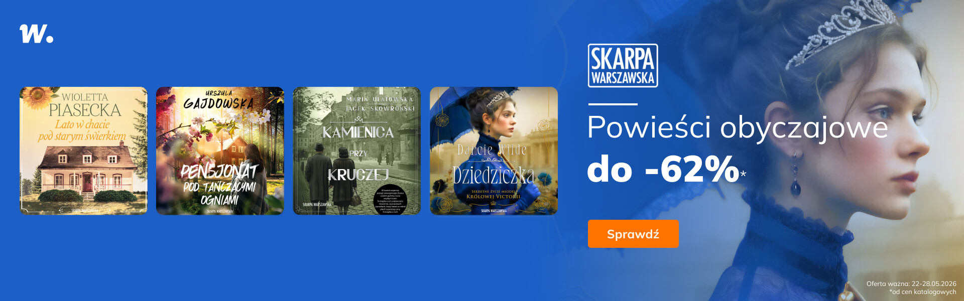 Grafika prowadzi do promocji: Skarpa Warszawska. Powieści obyczajowe do -62%