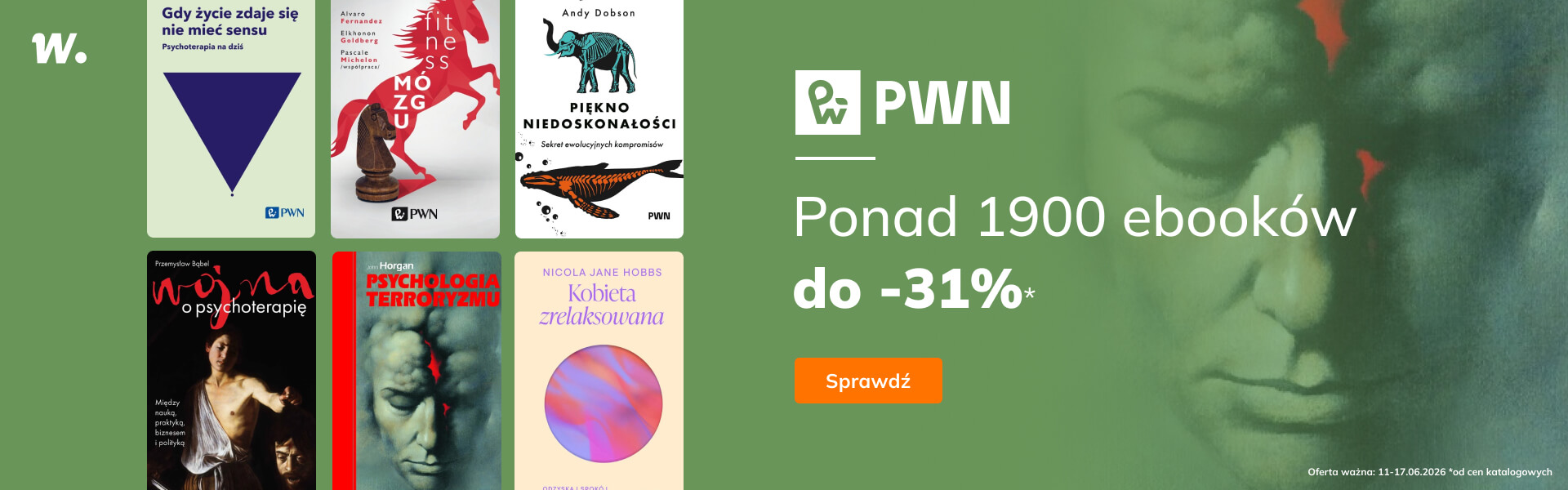 Grafika prowadzi do promocji: PWN: ponad 1900 ebooków do -31%