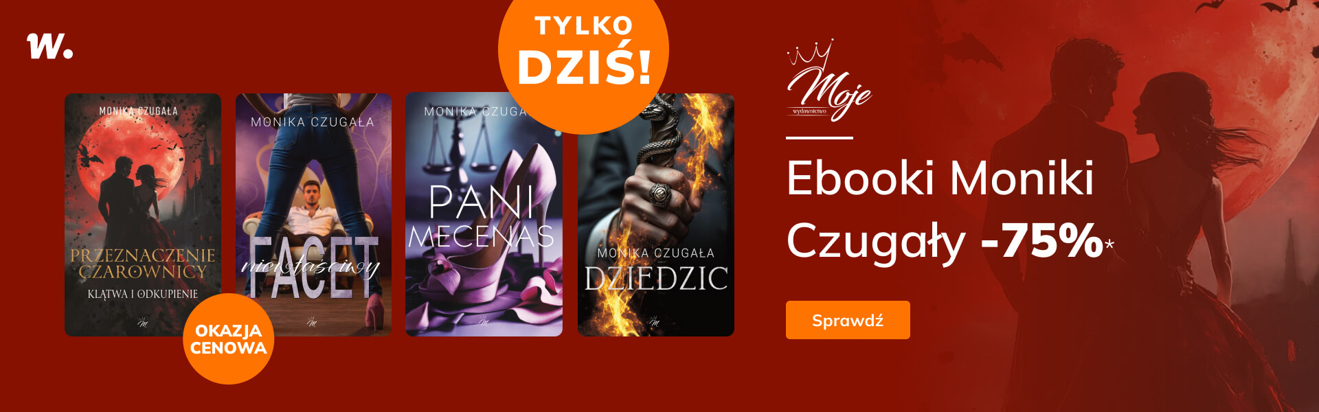 Grafika prowadzi do promocji: Ebooki Moniki Czugały -75%