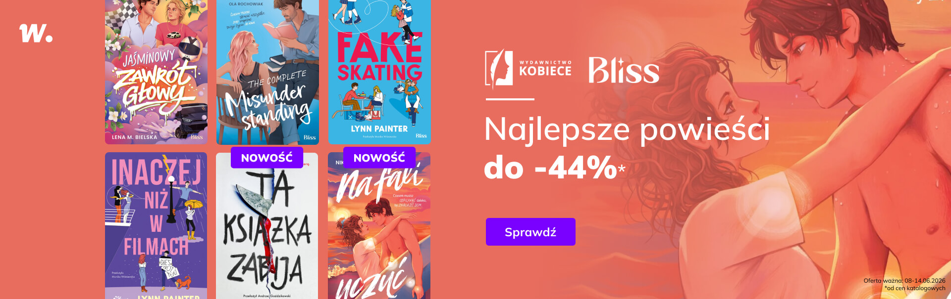 Grafika prowadzi do promocji: Wydawnictwo Kobiece: najlepsze powieści do -44%