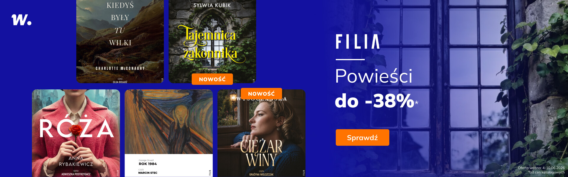 Grafika prowadzi do promocji: Filia. Powieści do -38%